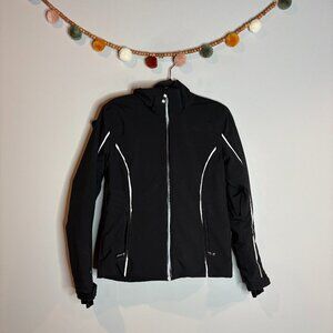 Descente black winter snow board ski jacket
